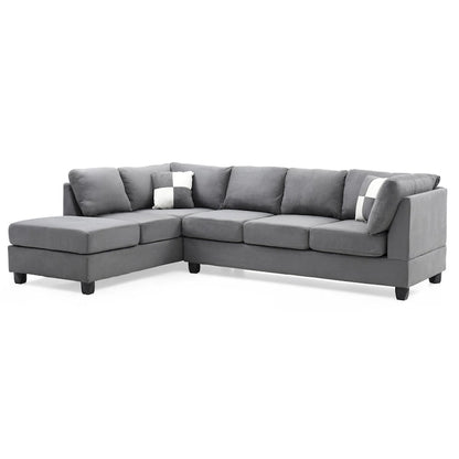 Gallant Microsuede Sectional Sofa