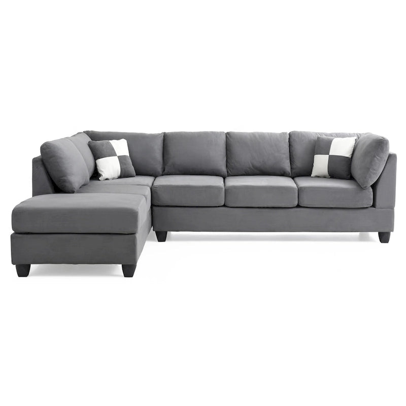 Gallant Microsuede Sectional Sofa