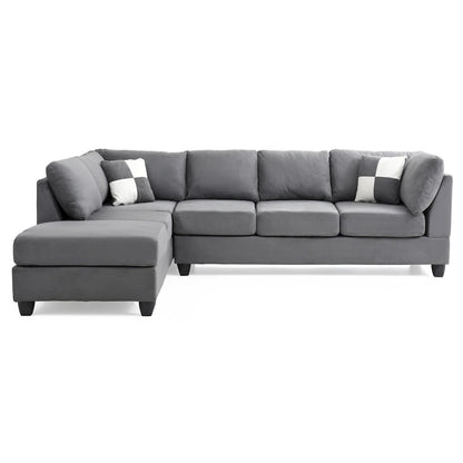 Gallant Microsuede Sectional Sofa