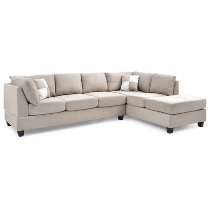 Gallant Microsuede Sectional Sofa