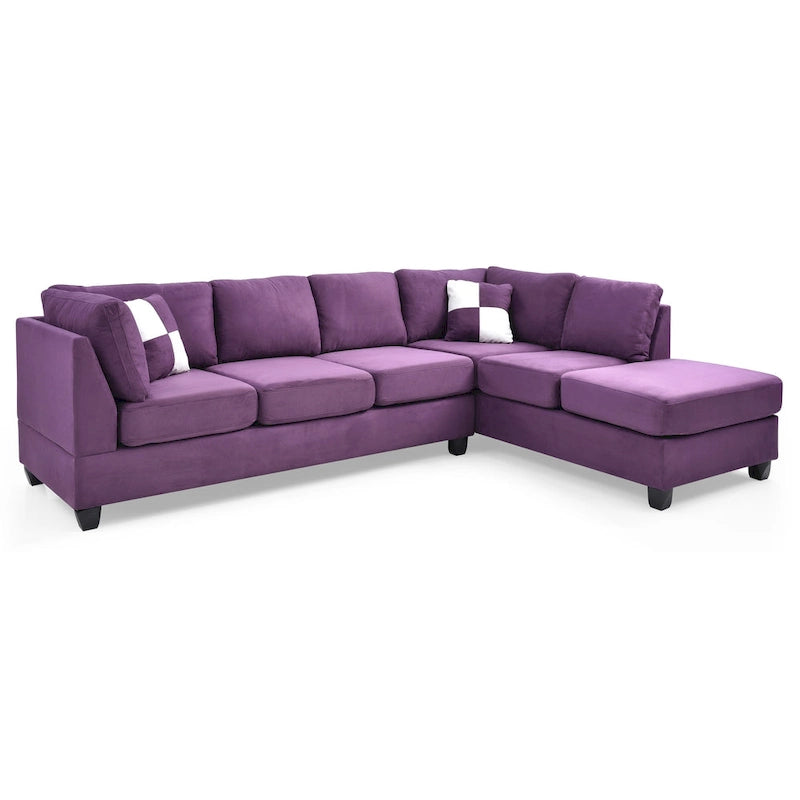 Gallant Microsuede Sectional Sofa