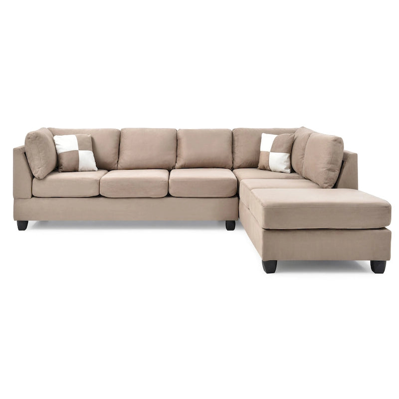 Gallant Microsuede Sectional Sofa