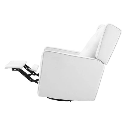 Octavia Solid Wood Microfiber Swivel Glider Rocker Recliner Chair, For Living Room, Bed Room