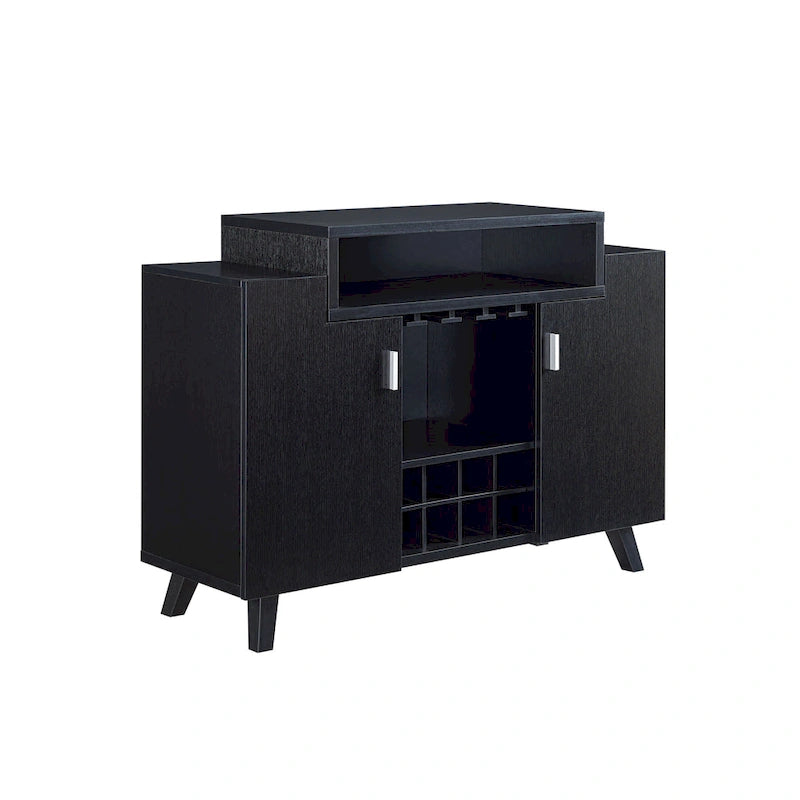 Furniture of America Hafley Contemporary 8-shelf Wine Cabinet Buffet