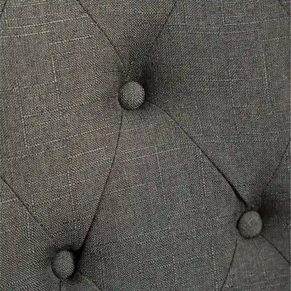 Roundhill Amonia 7-piece Dining Set, Turned-Leg Dining Table with 6 Tufted Chairs