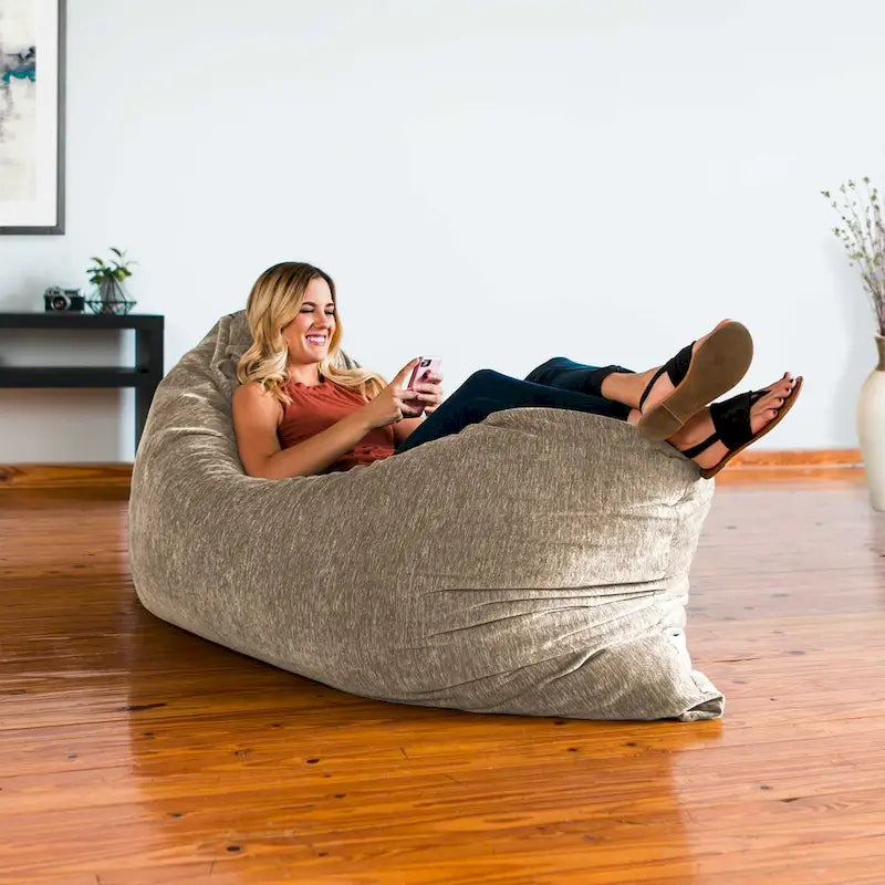 Jaxx Floor Chenille Pillow Bean Bag Lounger