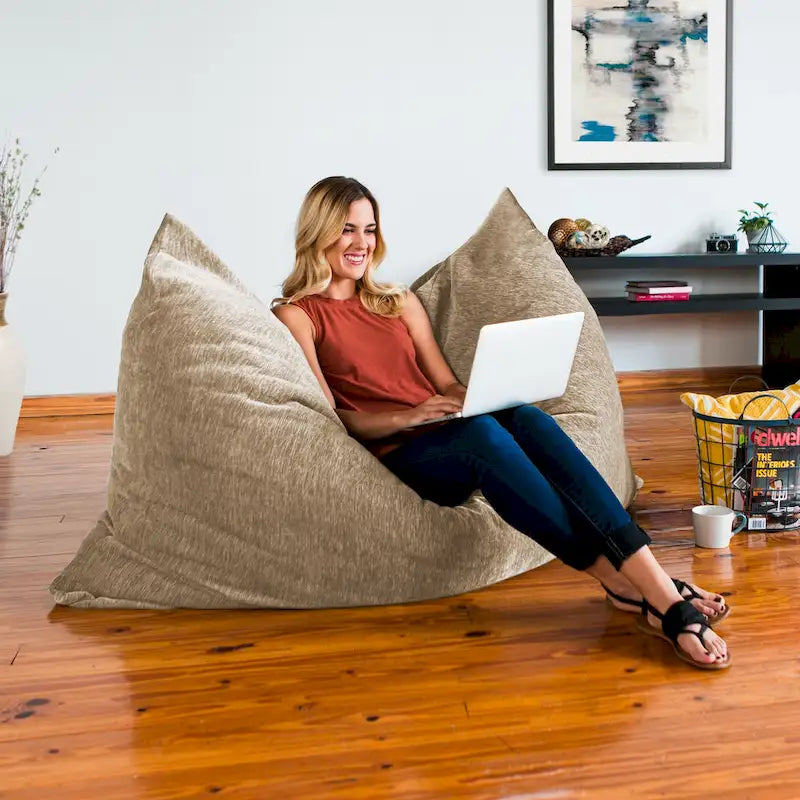 Jaxx Floor Chenille Pillow Bean Bag Lounger