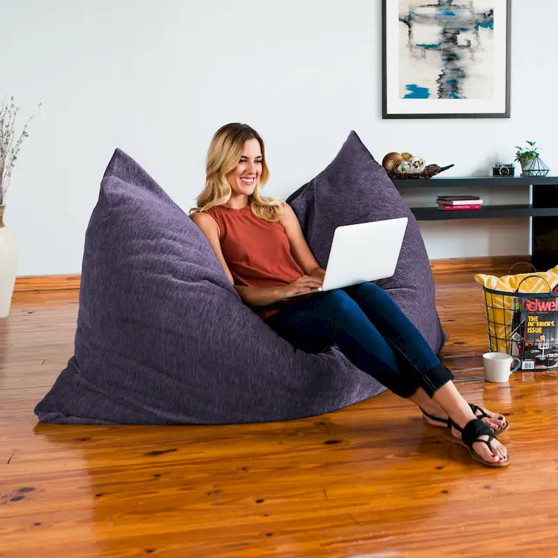 Jaxx Floor Chenille Pillow Bean Bag Lounger