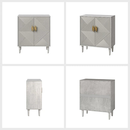 Damien Morden Storage TV Stand with Adjustable Shelves Set of 2 by HULALA HOME