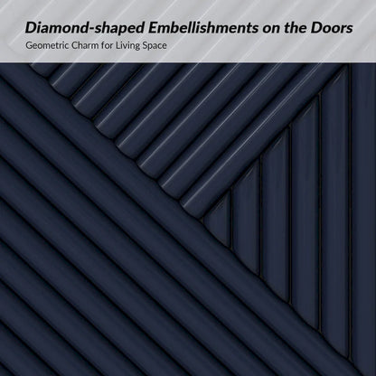 Damien Morden Storage TV Stand with Adjustable Shelves Set of 2 by HULALA HOME