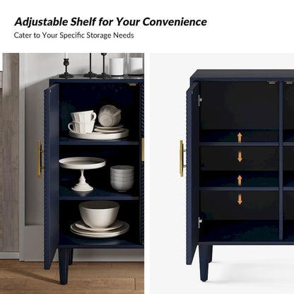 Damien Morden Storage TV Stand with Adjustable Shelves Set of 2 by HULALA HOME