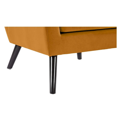 Velvet Upholstered Armchair Tufted Accent Chair for Living Room - 28.35W x 27.56D x 30.71H