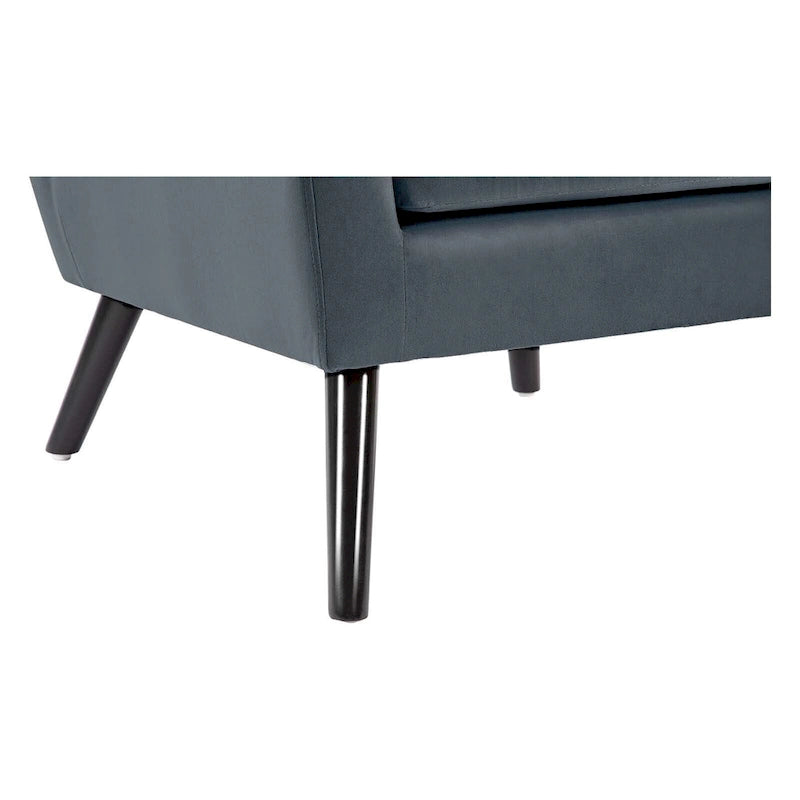 Velvet Upholstered Armchair Tufted Accent Chair for Living Room - 28.35W x 27.56D x 30.71H