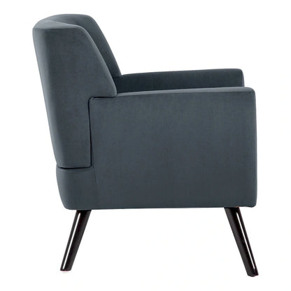 Velvet Upholstered Armchair Tufted Accent Chair for Living Room - 28.35W x 27.56D x 30.71H