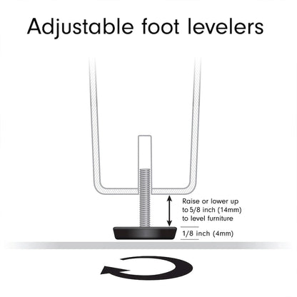 Hera 20 Wide Square Side Table with Clear Shelf