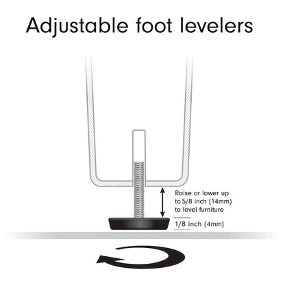 Hera 20 Wide Square Side Table with Clear Shelf