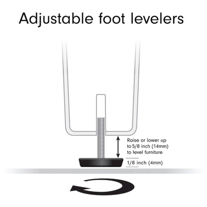 Hera 20 Wide Square Side Table with Clear Shelf