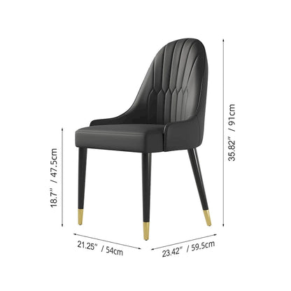 9 - Piece 110.24 Extendable Sintered Stone Dining Table and 8 Leather Chairs Dining Set