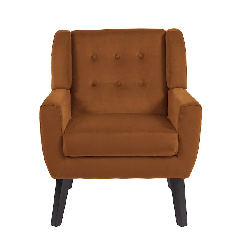 Velvet Accent Chair Living Room Upholstered Armchair