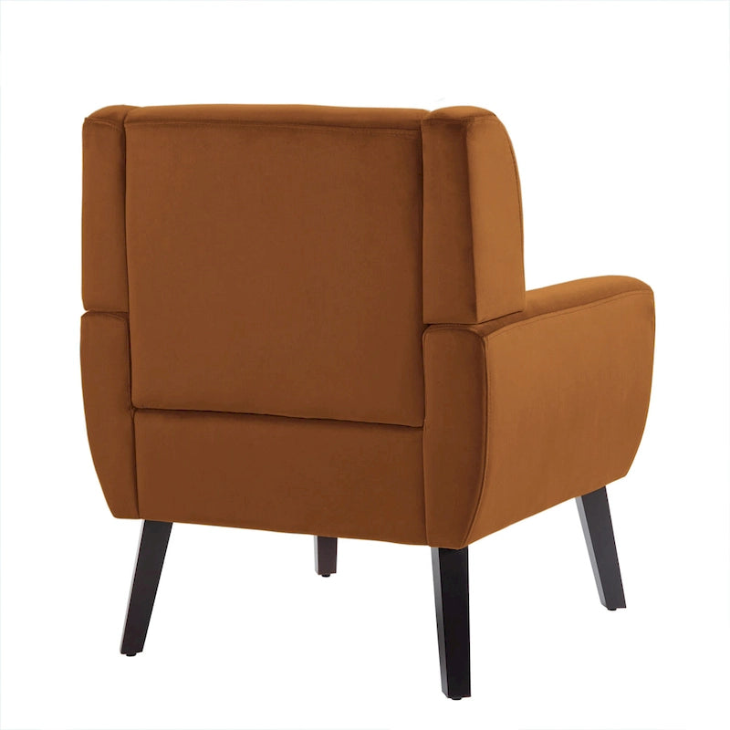 Velvet Accent Chair Living Room Upholstered Armchair