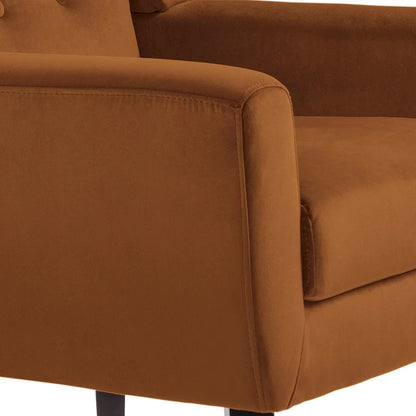 Velvet Accent Chair Living Room Upholstered Armchair