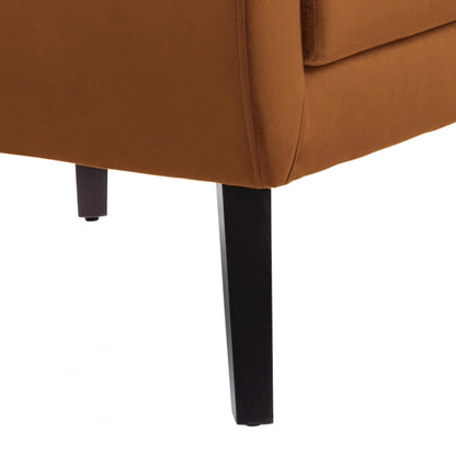 Velvet Accent Chair Living Room Upholstered Armchair