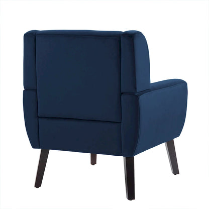 Velvet Accent Chair Living Room Upholstered Armchair
