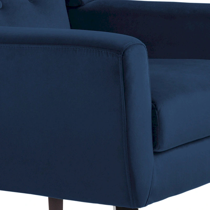 Velvet Accent Chair Living Room Upholstered Armchair