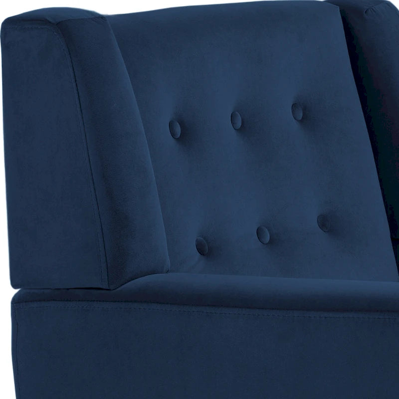 Velvet Accent Chair Living Room Upholstered Armchair
