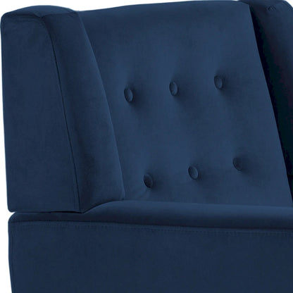 Velvet Accent Chair Living Room Upholstered Armchair
