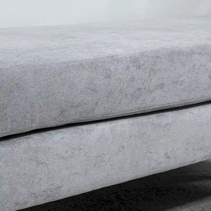 HOMCOM 48 End of Bed Bench, Upholstered Entryway Bench with Double Layer Seat Cushions and Steel Legs, Bedroom Bench, Dark Gray