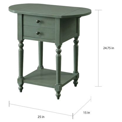Kist French Country 25-inch Solid Wood 1-Shelf Side Table by Furniture of America