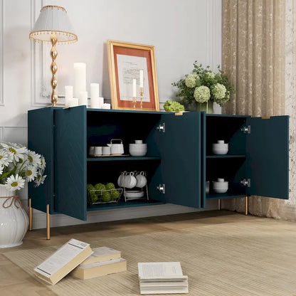Clihome Modern 4-Door Buffets Sideboards