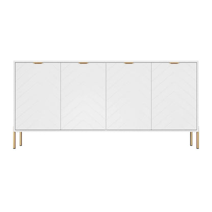 Clihome Modern 4-Door Buffets Sideboards