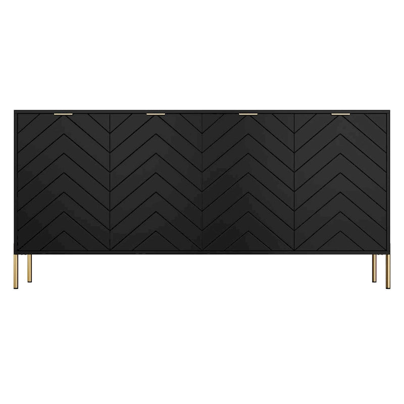 Clihome Modern 4-Door Buffets Sideboards