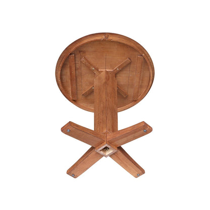 36 in Solid Wood Round Top Counter Height Pedestal Dining Table