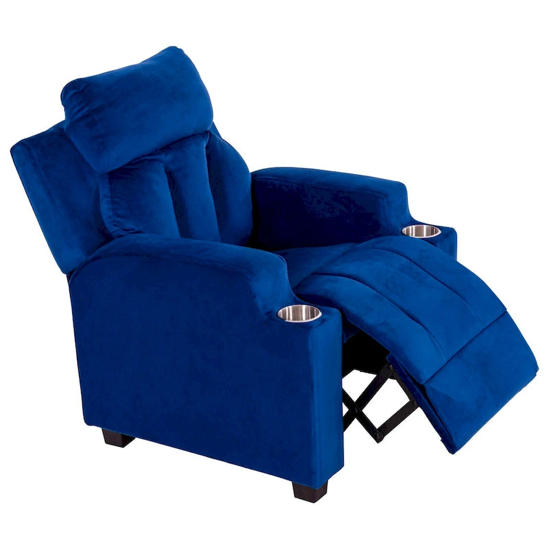 Magic Seats for Superheroes & Princesses, Super Deluxe Kids Recliner with Footrest, Headrest, 2 Cup Holders