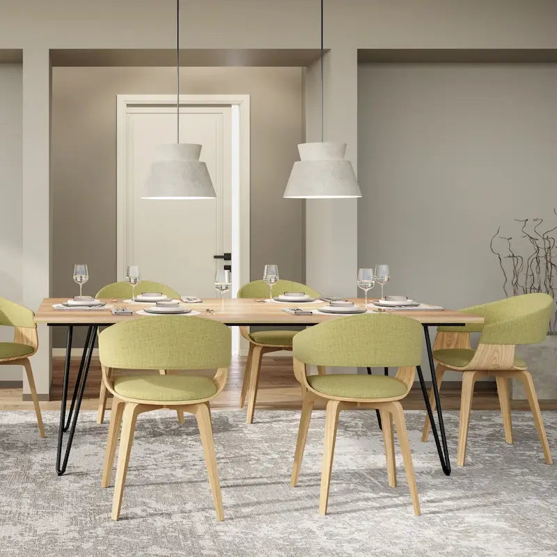 WYNDENHALL Calinda Mid Century Modern Bentwood Single Dining Chair - 20.5w x 21.7d x 30.9h