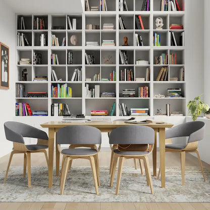 WYNDENHALL Calinda Mid Century Modern Bentwood Single Dining Chair - 20.5w x 21.7d x 30.9h