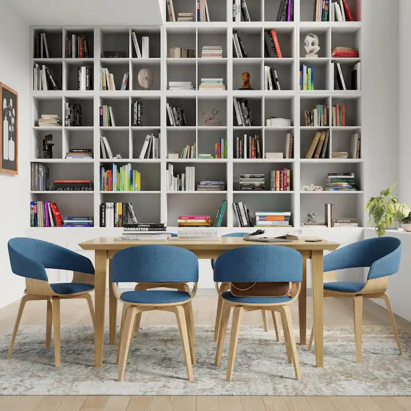 WYNDENHALL Calinda Mid Century Modern Bentwood Single Dining Chair - 20.5w x 21.7d x 30.9h