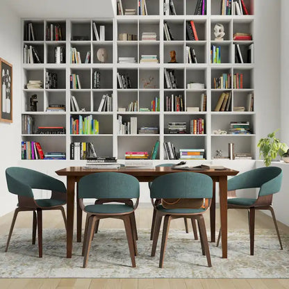 WYNDENHALL Calinda Mid Century Modern Bentwood Single Dining Chair - 20.5w x 21.7d x 30.9h