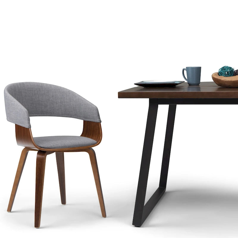 WYNDENHALL Calinda Mid Century Modern Bentwood Single Dining Chair - 20.5w x 21.7d x 30.9h