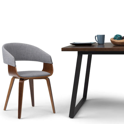 WYNDENHALL Calinda Mid Century Modern Bentwood Single Dining Chair - 20.5w x 21.7d x 30.9h