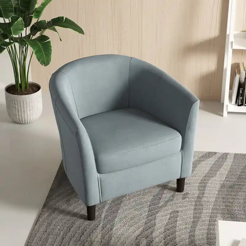 Modern Barrel Accent Chairs Cozy Armchair Club Chair