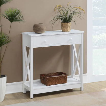 Convenience Concepts Oxford 1 Drawer Entryway Hall Table with Shelf