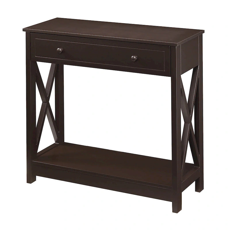 Convenience Concepts Oxford 1 Drawer Entryway Hall Table with Shelf
