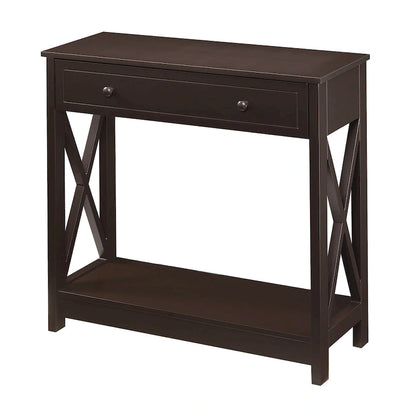 Convenience Concepts Oxford 1 Drawer Entryway Hall Table with Shelf