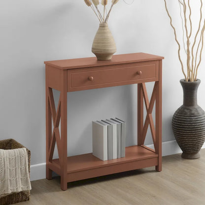 Convenience Concepts Oxford 1 Drawer Entryway Hall Table with Shelf