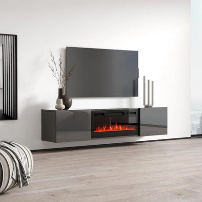 Cali EF Wall Mounted Electric Fireplace Modern 72 TV Stand