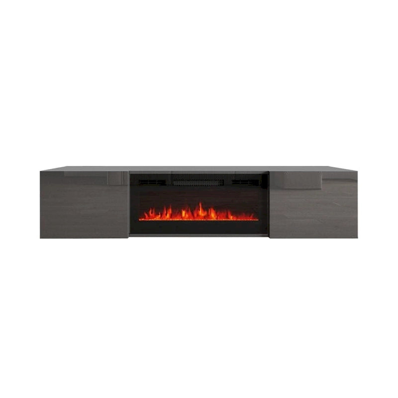 Cali EF Wall Mounted Electric Fireplace Modern 72 TV Stand